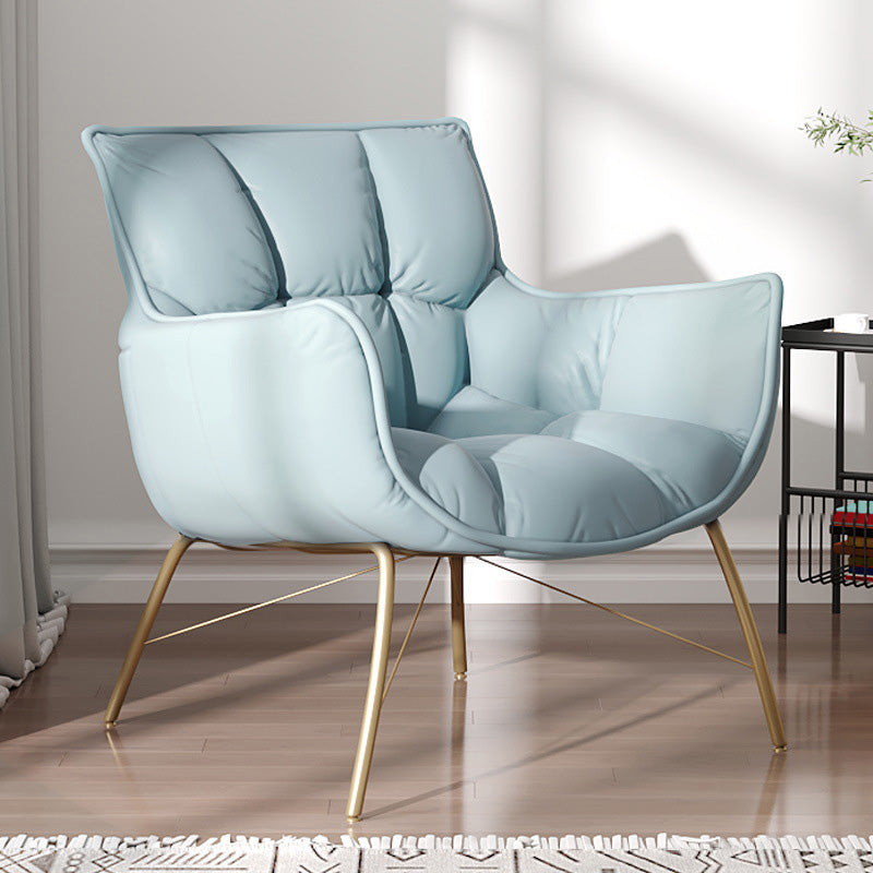 Faux Leather Arm Chair 28.34" L x 28.74" W x 33.85" H Accent Armchair for Living Room