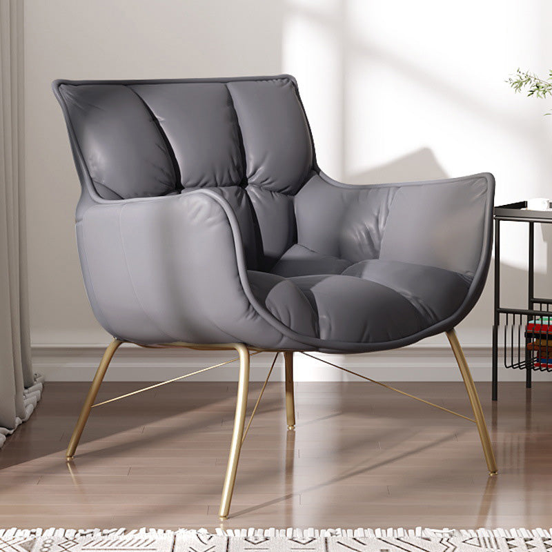 Faux Leather Arm Chair 28.34" L x 28.74" W x 33.85" H Accent Armchair for Living Room