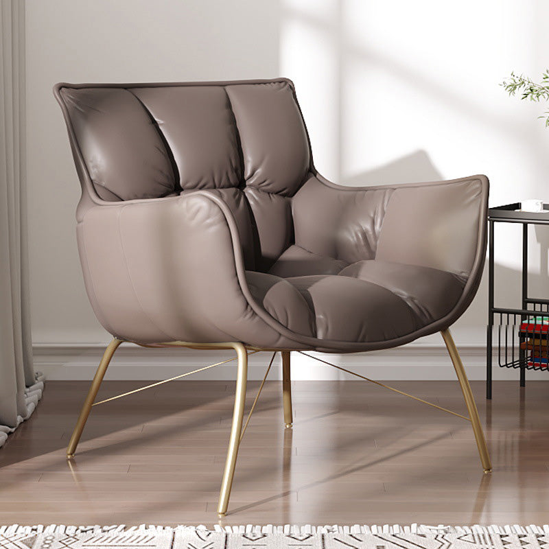 Faux Leather Arm Chair 28.34" L x 28.74" W x 33.85" H Accent Armchair for Living Room