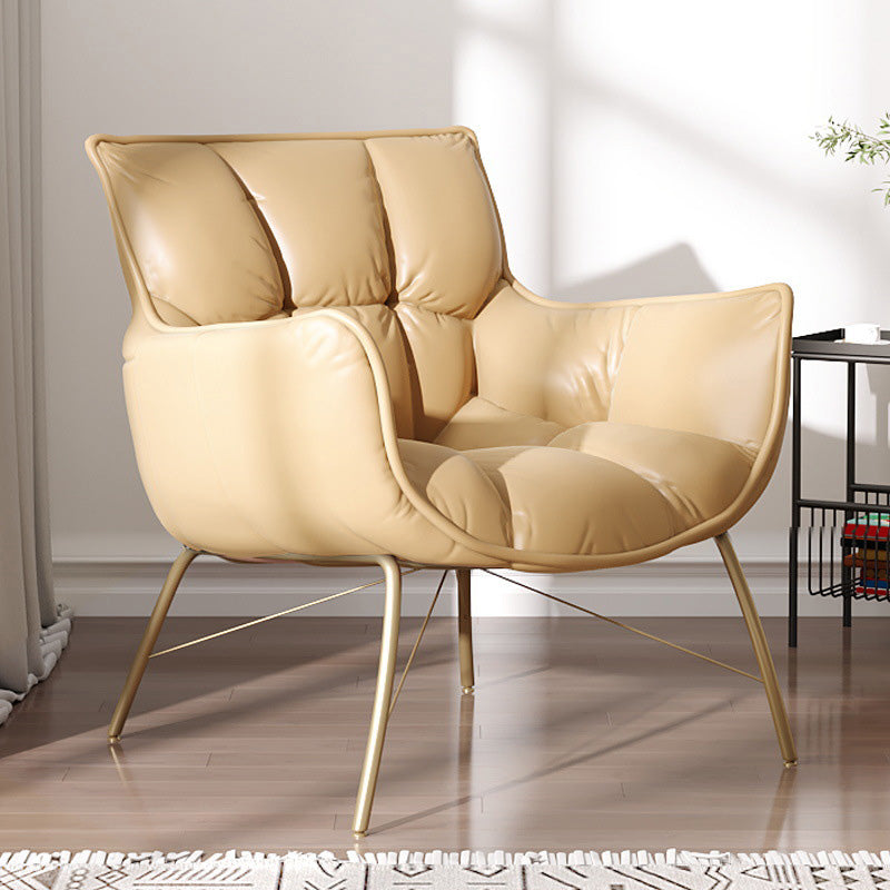 Faux Leather Arm Chair 28.34" L x 28.74" W x 33.85" H Accent Armchair for Living Room