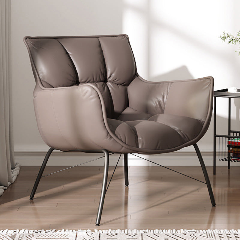 Faux Leather Arm Chair 28.34" L x 28.74" W x 33.85" H Accent Armchair for Living Room