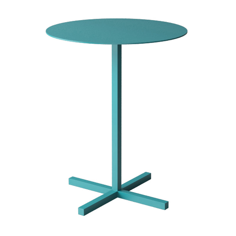 23.6"/27.5"Tall Metal Pedestal Solid Color Round Table Top Coffee Table