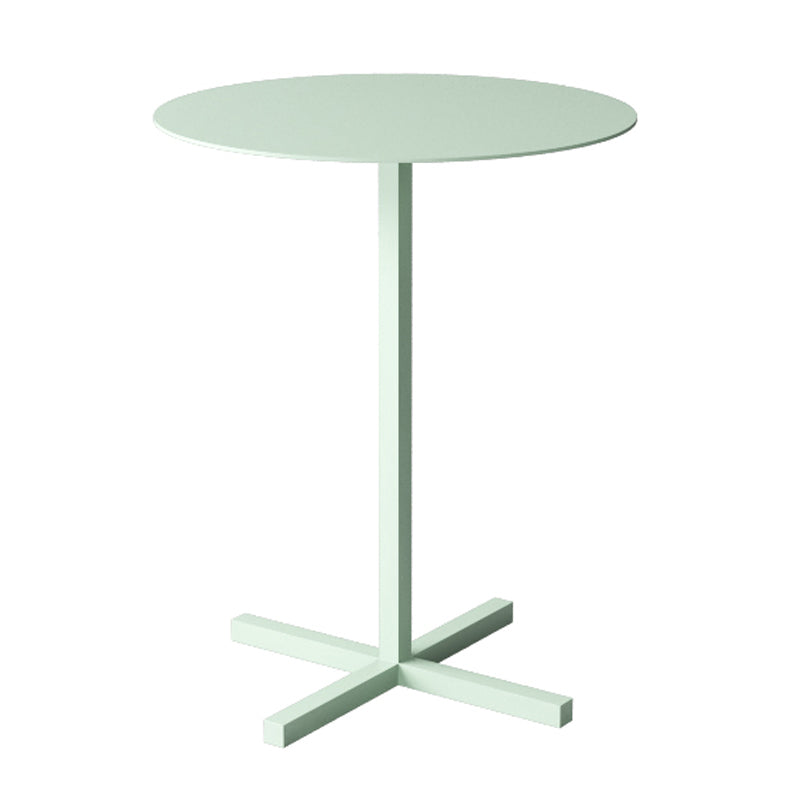 23.6"/27.5"Tall Metal Pedestal Solid Color Round Table Top Coffee Table