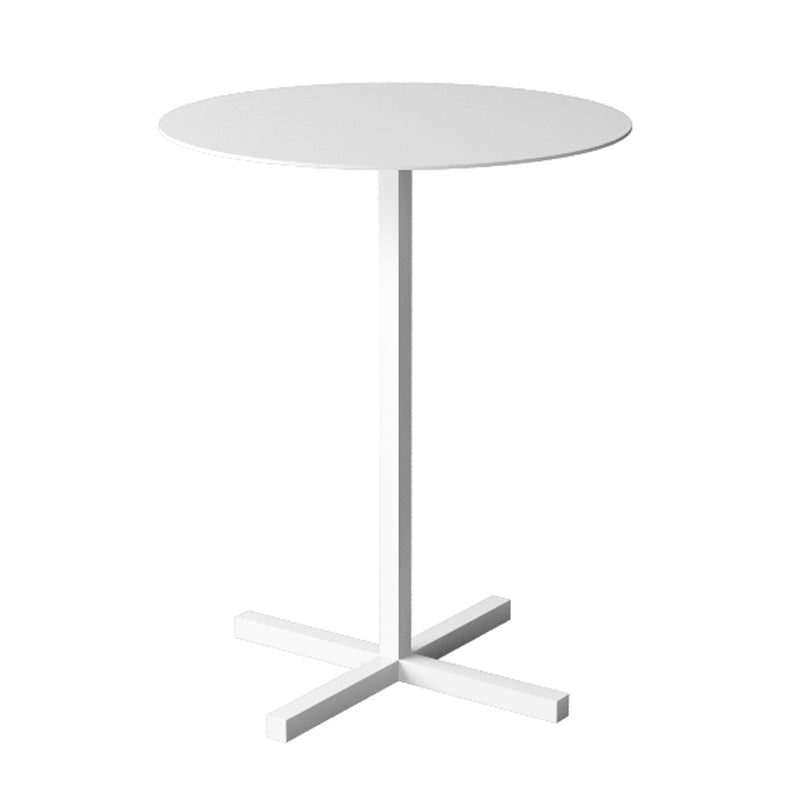 23.6"/27.5"Tall Metal Pedestal Solid Color Round Table Top Coffee Table