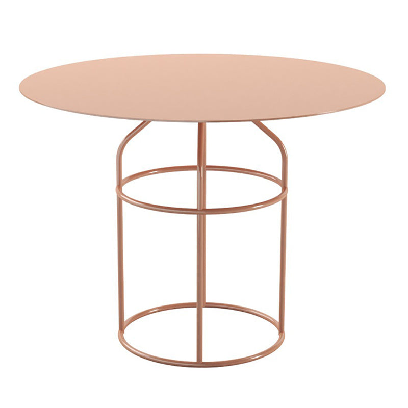 Pink / Black /gold /white Metal Frame Round Top Coffee Table