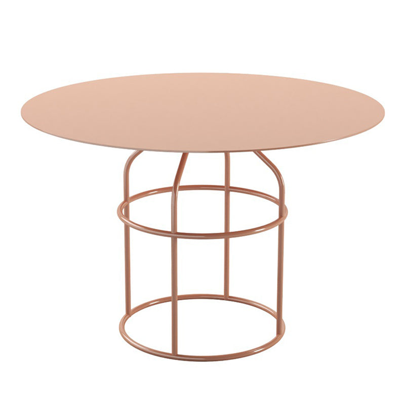 Pink / Black /gold /white Metal Frame Round Top Coffee Table
