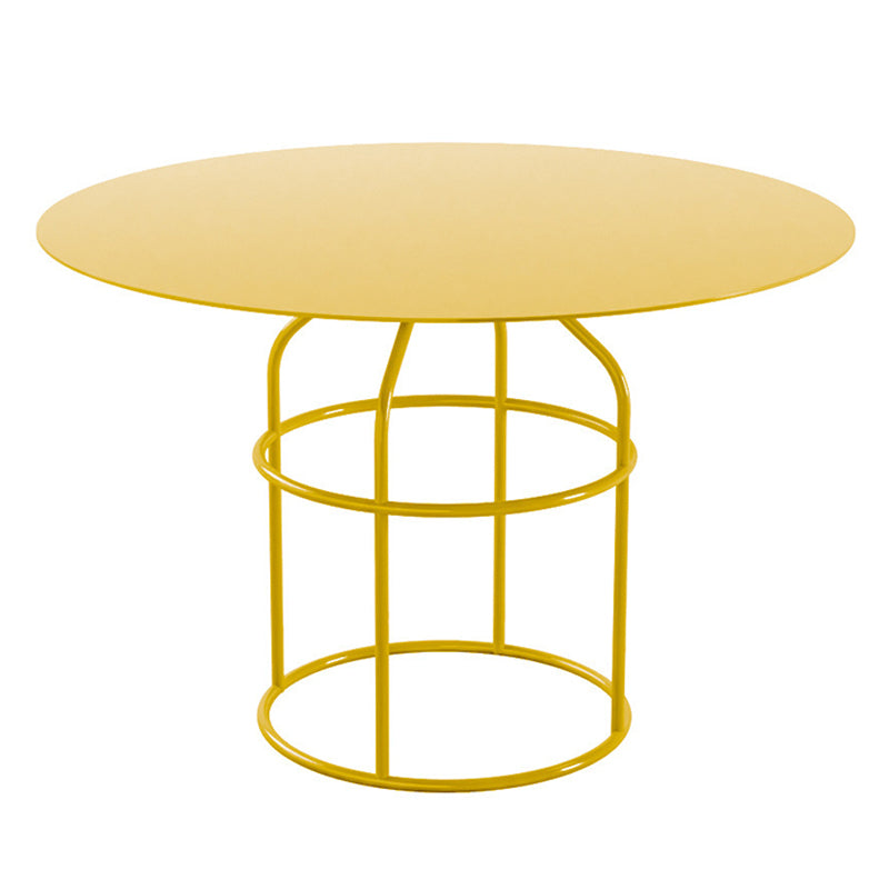 Pink / Black /gold /white Metal Frame Round Top Coffee Table