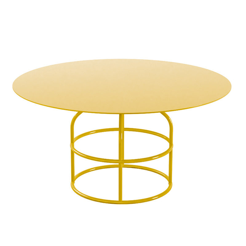 Pink / Black /gold /white Metal Frame Round Top Coffee Table