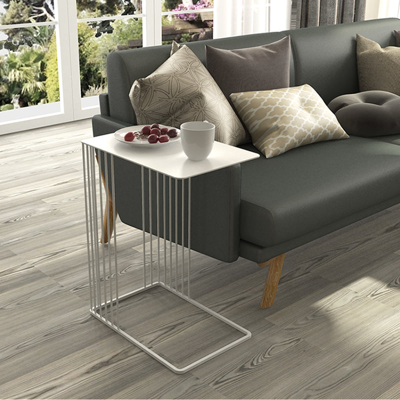 Mid-Century 17.7-inch Rectangular Top End Side Table Metal C Side Table