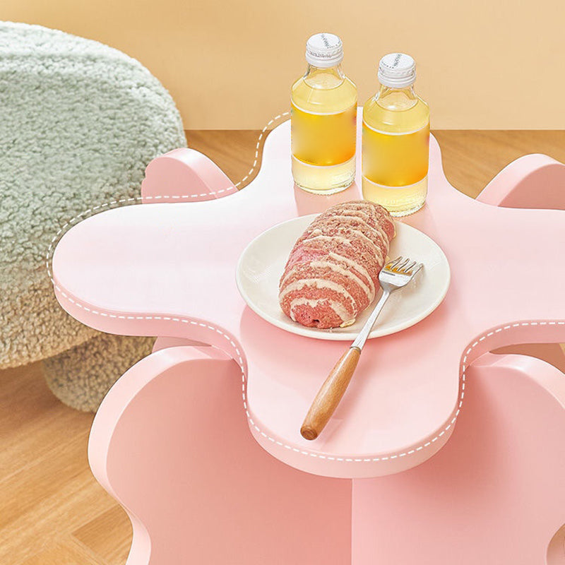 Nordic Wooden Abstract End Table Naturally Shaped Side Table