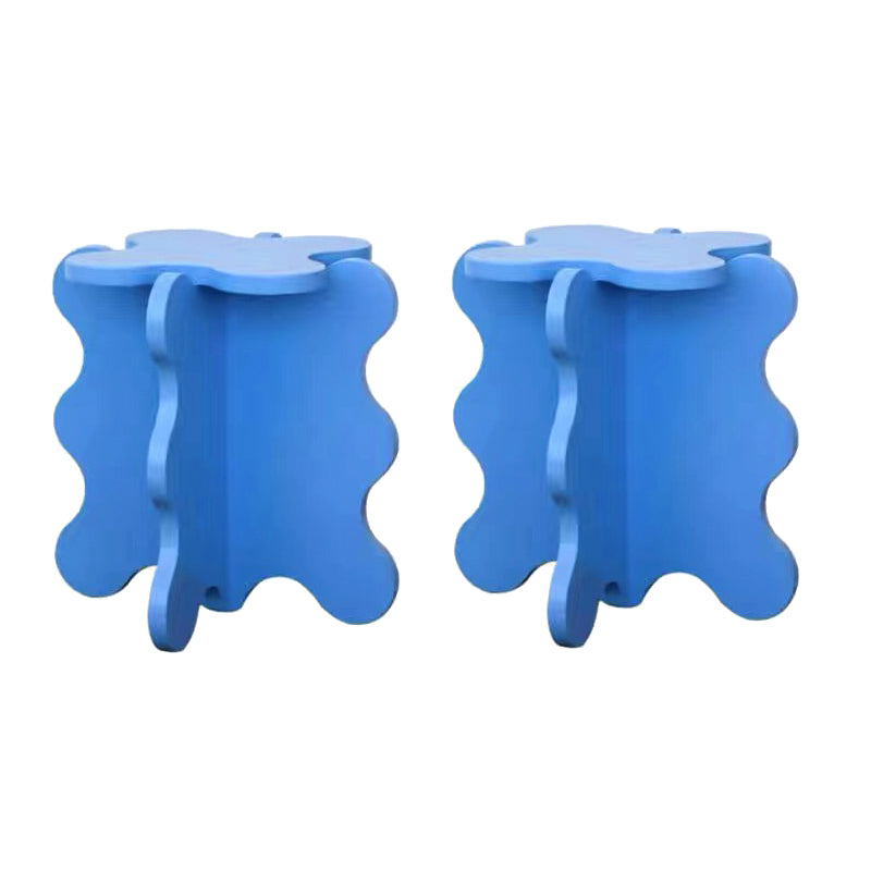 Nordic Wooden Abstract End Table Naturally Shaped Side Table