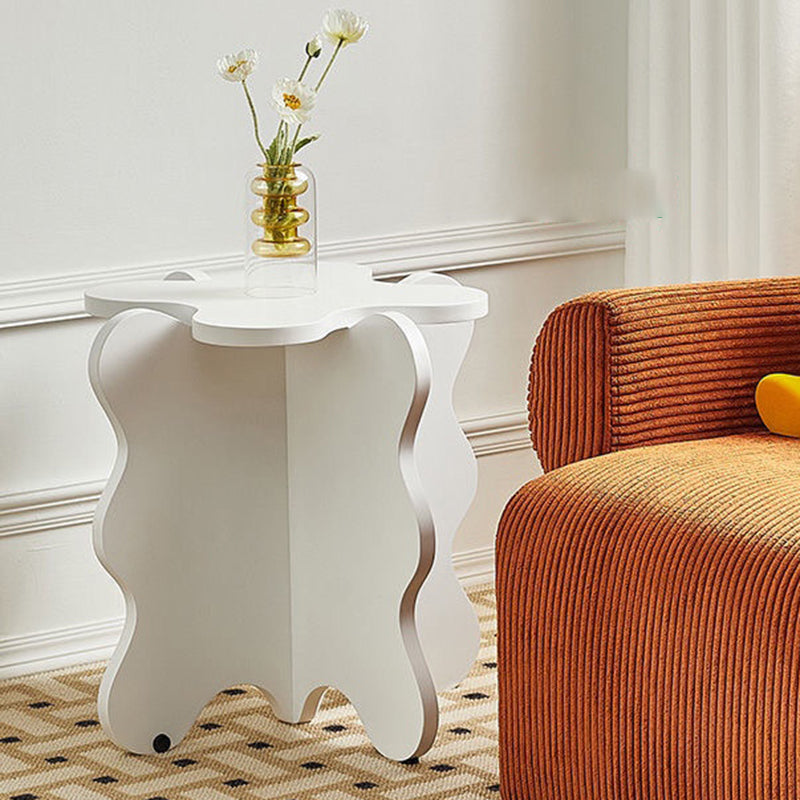 Nordic Wooden Abstract End Table Naturally Shaped Side Table