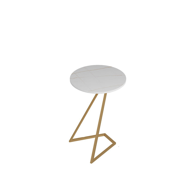 Contemporary Frame End Table Round Side End Table for Living Room