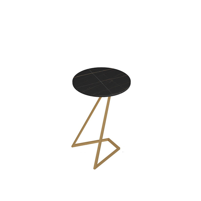 Contemporary Frame End Table Round Side End Table for Living Room