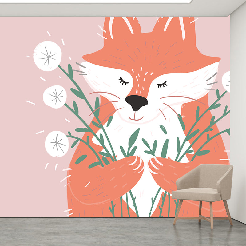 Environmental Wall Mural Wallpaper Animals Illustration Bedroom Wall Mural