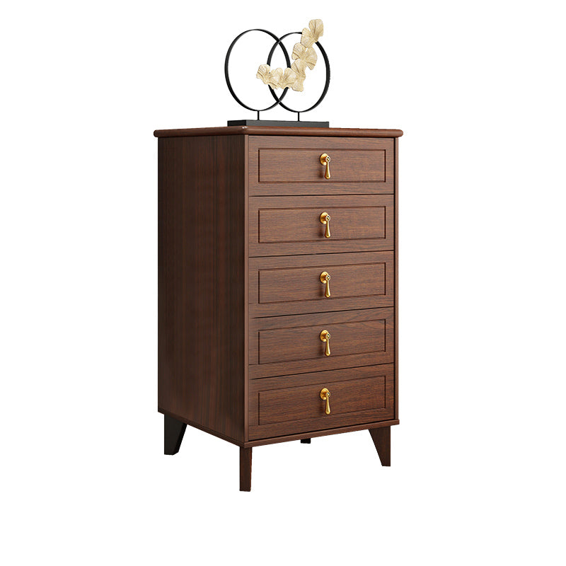 Classic Glam Wood Dresser Brown Dresser with Drawer for Bedroom