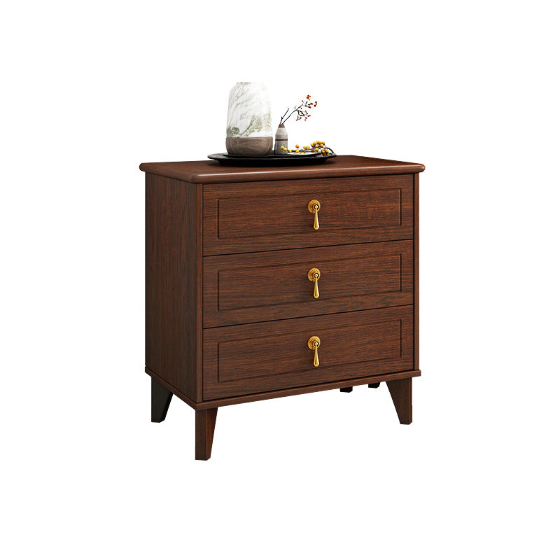 Classic Glam Wood Dresser Brown Dresser with Drawer for Bedroom