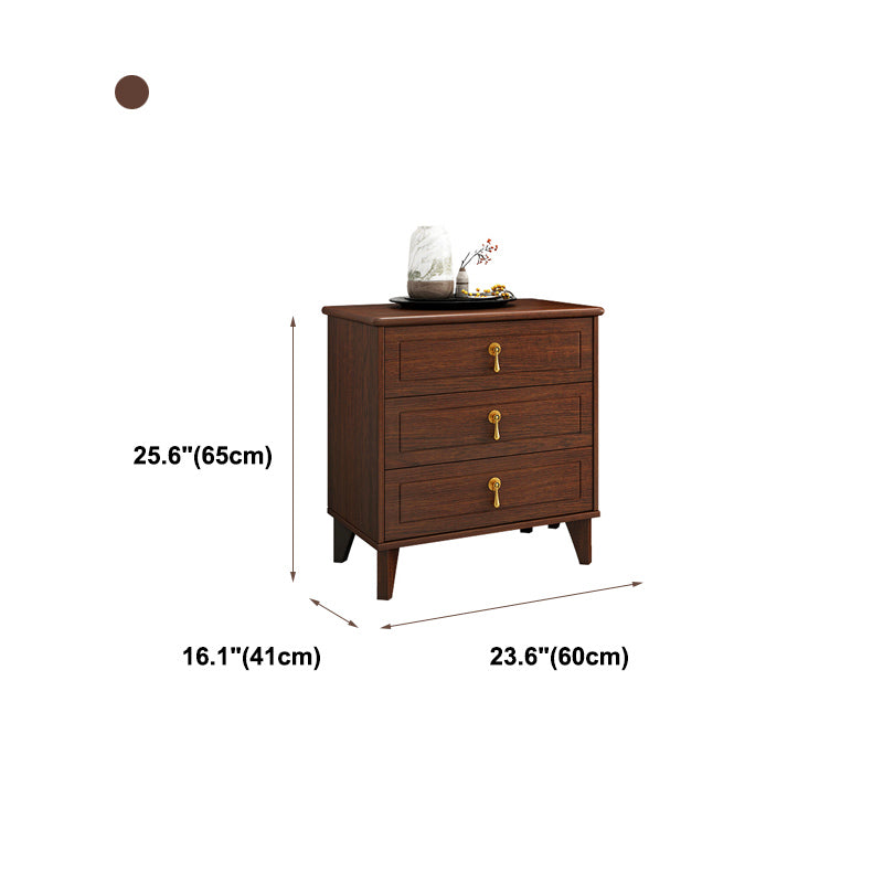 Classic Glam Wood Dresser Brown Dresser with Drawer for Bedroom
