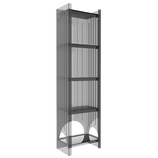 Acrylic Closed Back Storage Bookshelf Nordic Home Office Standard Bookcase