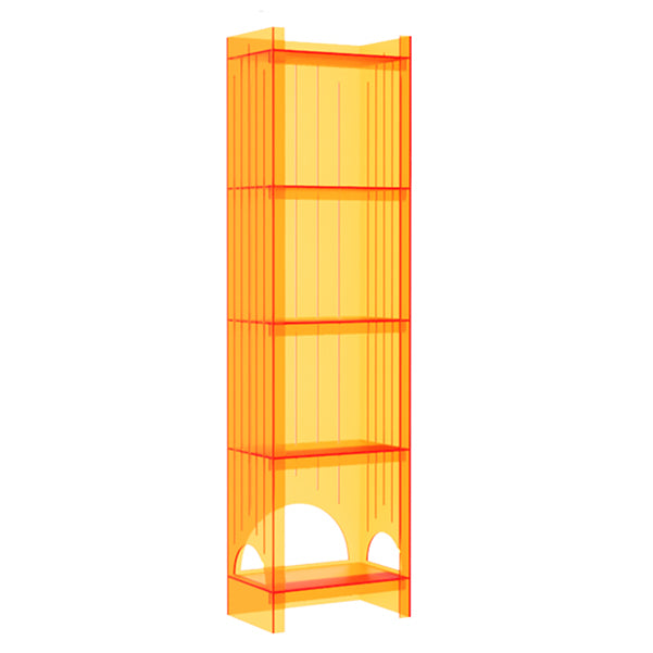 Acrylic Closed Back Storage Bookshelf Nordic Home Office Standard Bookcase