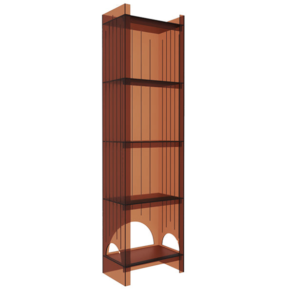 Acrylic Closed Back Storage Bookshelf Nordic Home Office Standard Bookcase