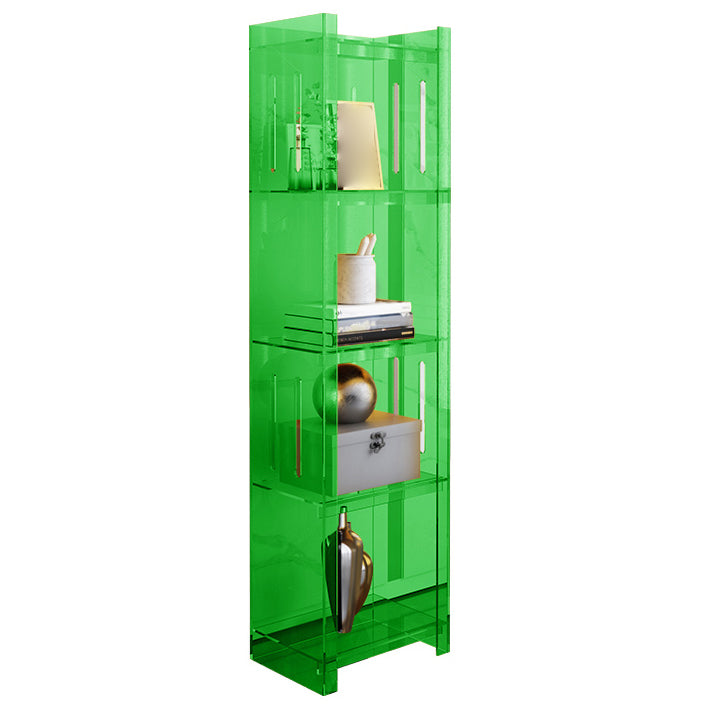 Standard Closed Back Bookshelf Scandinavian Rectangle Acrylic Bookcase
