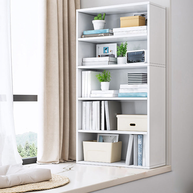 Engineer Wood Bookcase Modern Style Minimalist Home Bookshelf