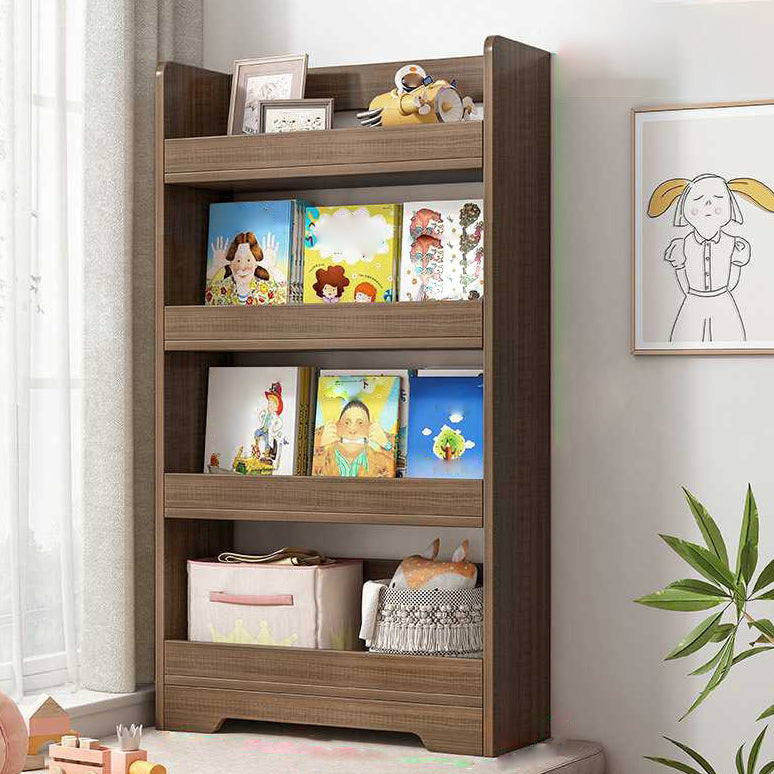 Engineer Wood Bookcase Modern Style Minimalist Home Bookshelf