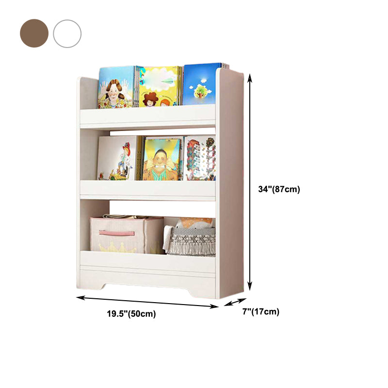 Engineer Wood Bookcase Modern Style Minimalist Home Bookshelf