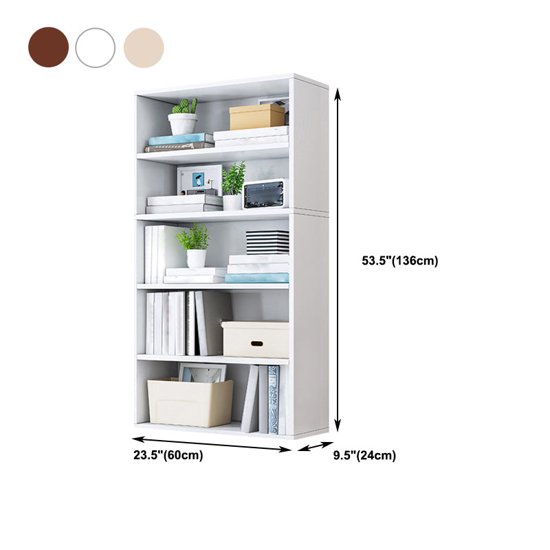 Engineer Wood Bookcase Modern Style Minimalist Home Bookshelf