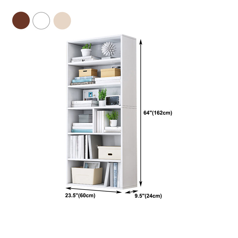 Engineer Wood Bookcase Modern Style Minimalist Home Bookshelf