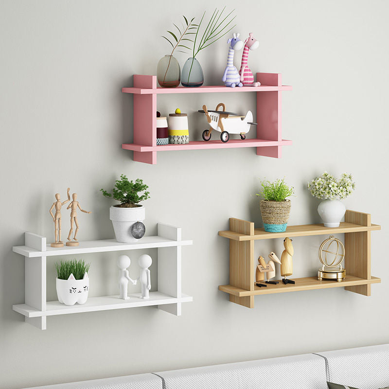 11.8" H Modern Floating Bookshelf Manufactured Wood Bookcase