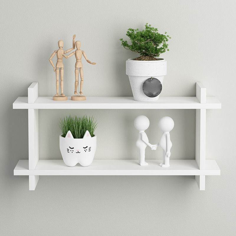 11.8" H Modern Floating Bookshelf Manufactured Wood Bookcase