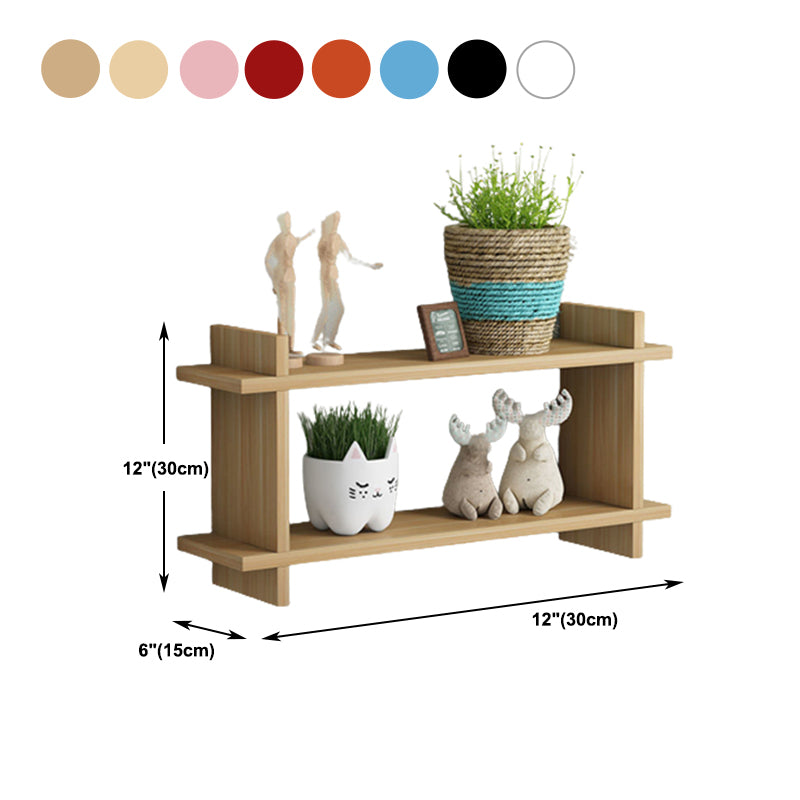 11.8" H Modern Floating Bookshelf Manufactured Wood Bookcase