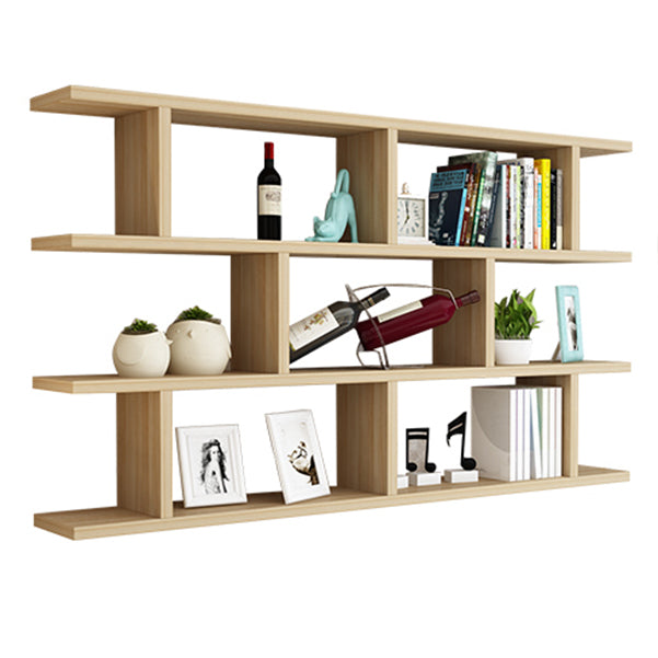 Scandinavian Floating Bookcase Wall Mounted Manufactured Wood Bookcase