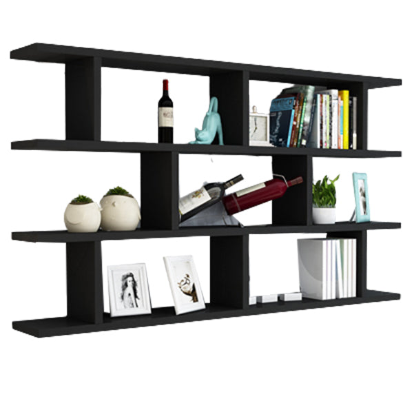 Scandinavian Floating Bookcase Wall Mounted Manufactured Wood Bookcase