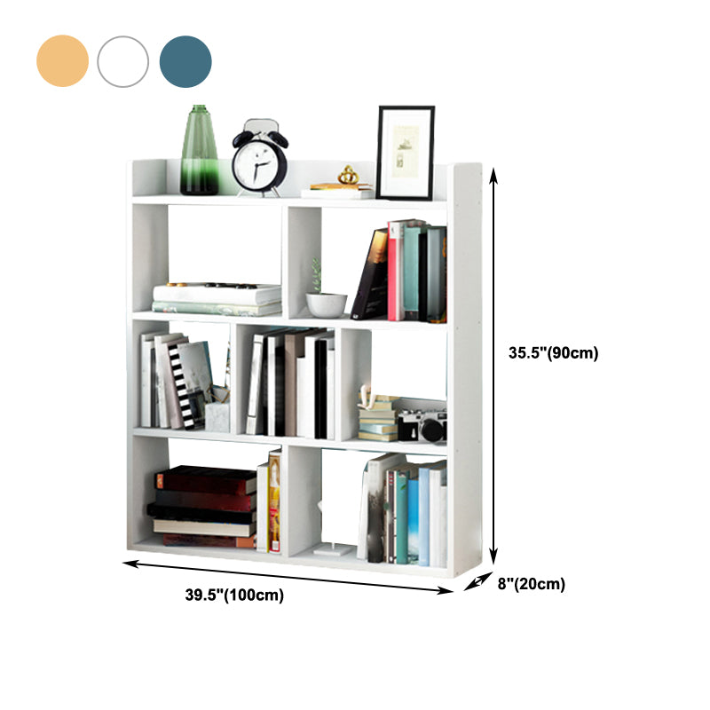 Wooden Bookcase Modern Style Minimalist Home Office Bookshelf
