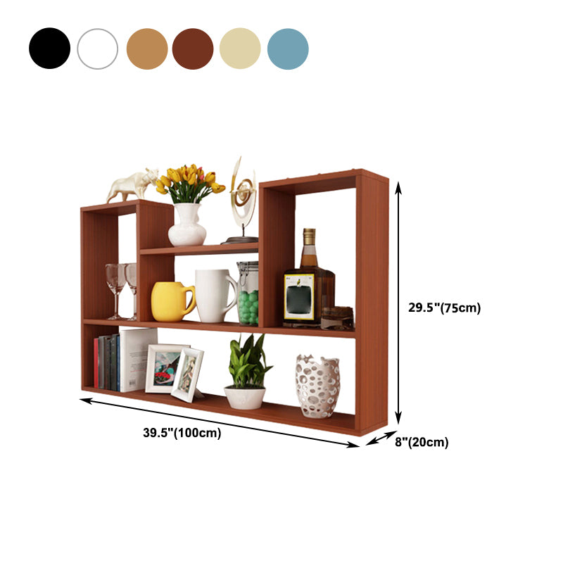 Scandinavian Manufactured Wood Floating Bookcase 23.6"H Bookcase