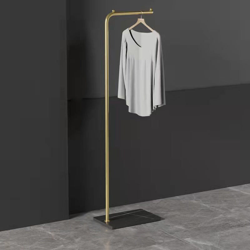 Metal Hall Stand Industrial Free Standing Coat Rack in Gold and Black