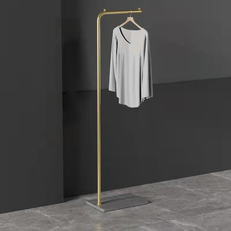 Metal Hall Stand Industrial Free Standing Coat Rack in Gold and Black