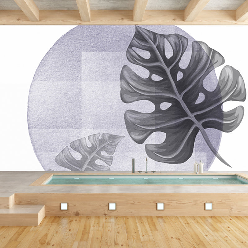 Modern Illustration Mural Wallpaper Plants Indoor Wall Mural