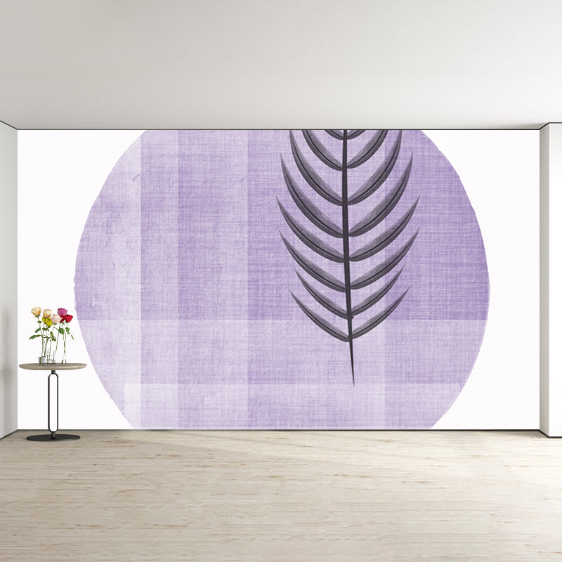Modern Illustration Mural Wallpaper Plants Indoor Wall Mural