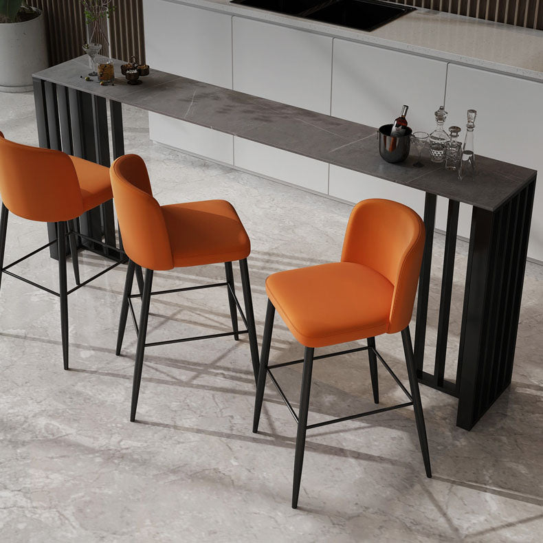 Contemporary Stone Bar Table Bar Double Pedestal Bar Desk for Indoor