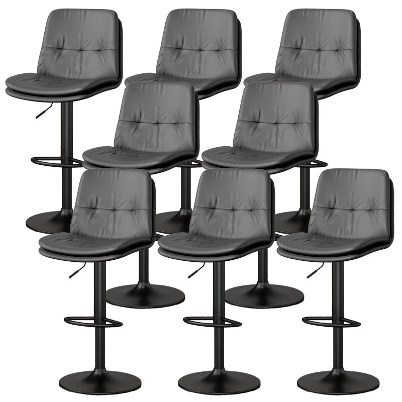 Nordic Style Bar Stool Liftable Counter Bar-stool with Metal Legs