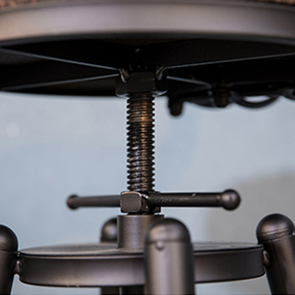 Industrial Solid Wood Bar Table Set 1/5/9 Pieces Counter Table with High Stools