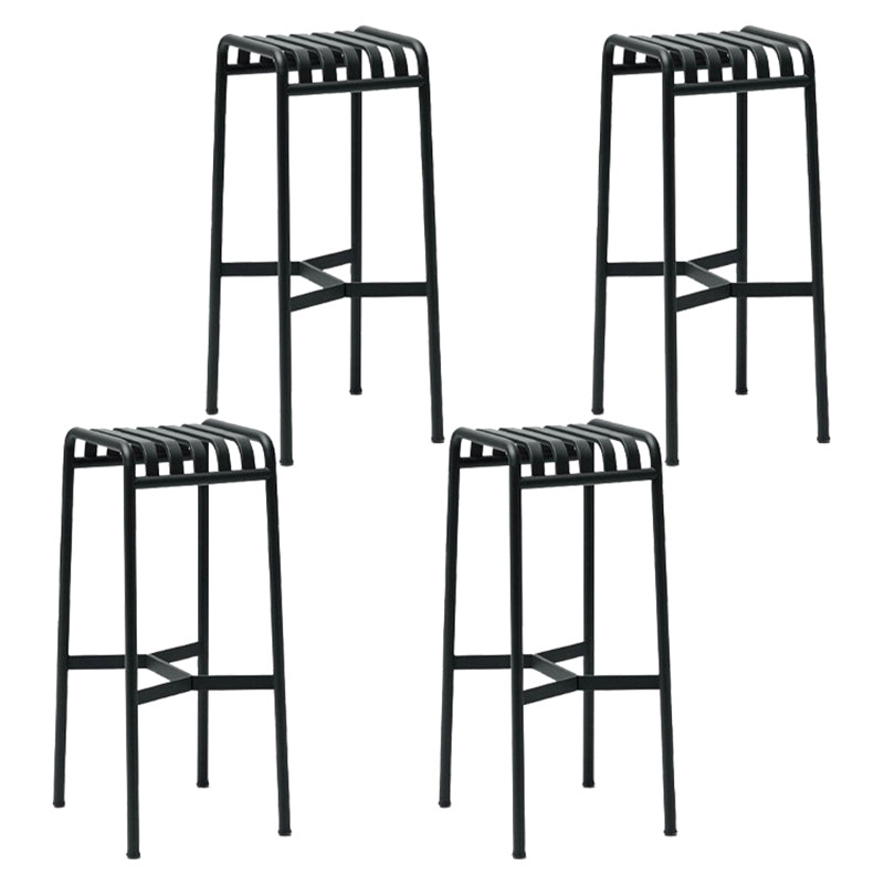 1/2/4 Pieces Modern Bar Set Matte Finish Metal Bar Stool and Table Set