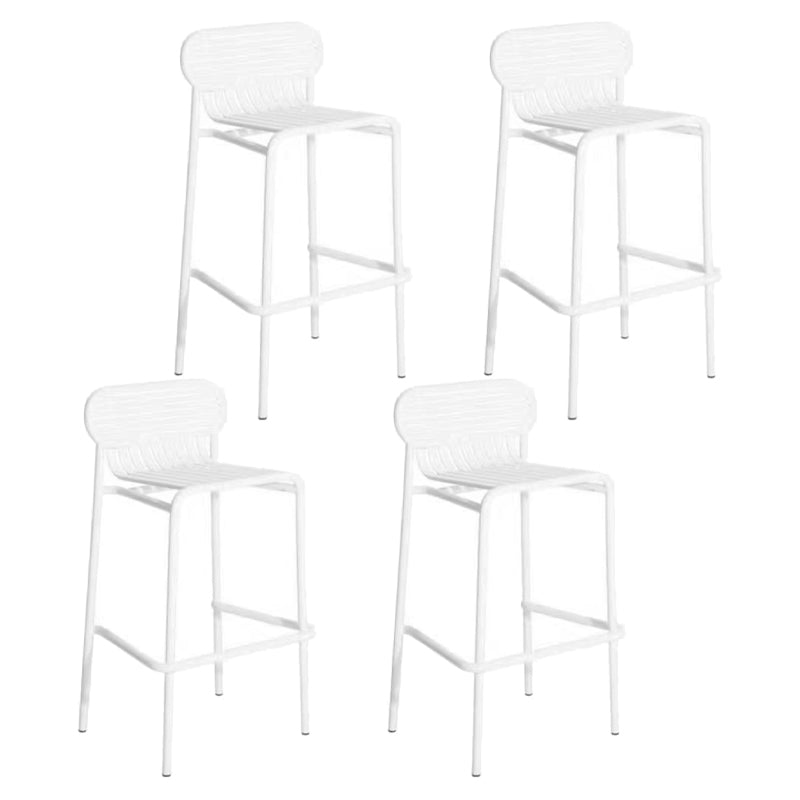 1/2/4 Pieces Modern Bar Set Matte Finish Metal Bar Stool and Table Set