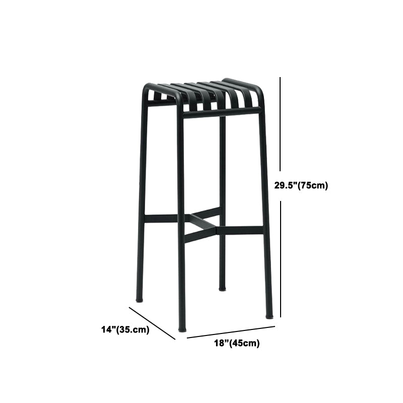 1/2/4 Pieces Modern Bar Set Matte Finish Metal Bar Stool and Table Set