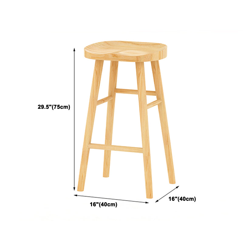 Modern Rectangle Pine Wood Bar Table Set 1/5/9 Pieces Counter Table with Backless Stools