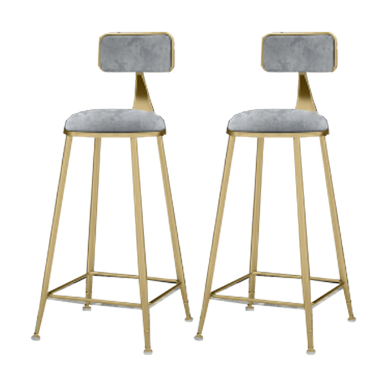 Glam White and Gold Table and Stool Set 1/2/3 Pieces Storage Counter Height Set